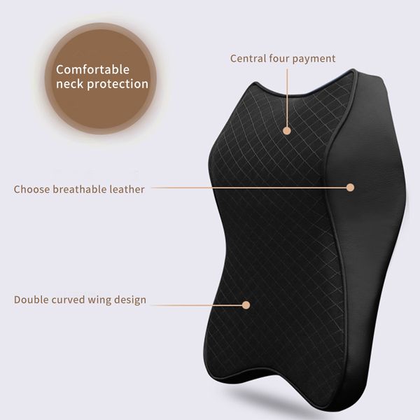 

safety accessories support memory foam sleeping travel cushion auto universal relaxing car seat headrest neck pillow ergonomic