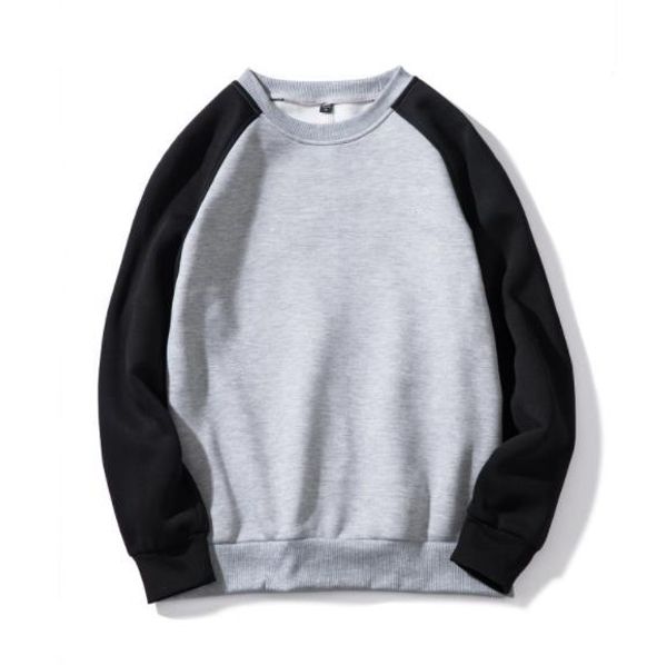 

мужская осень дизайнер толстовки crew neck с длинным рукавом сплошной цвет homme одежда мода стиль повседневная одежда, Black