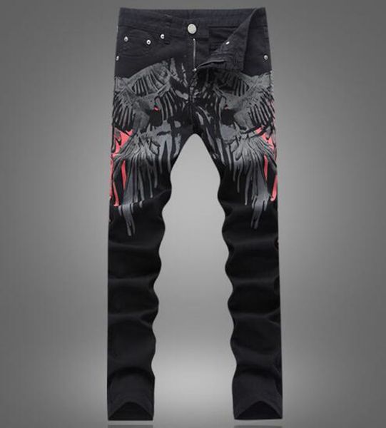 

men's europe america and south korea version of the new personality slim straight straight tube nightclub cowboy small leg pants / 29-3, Blue