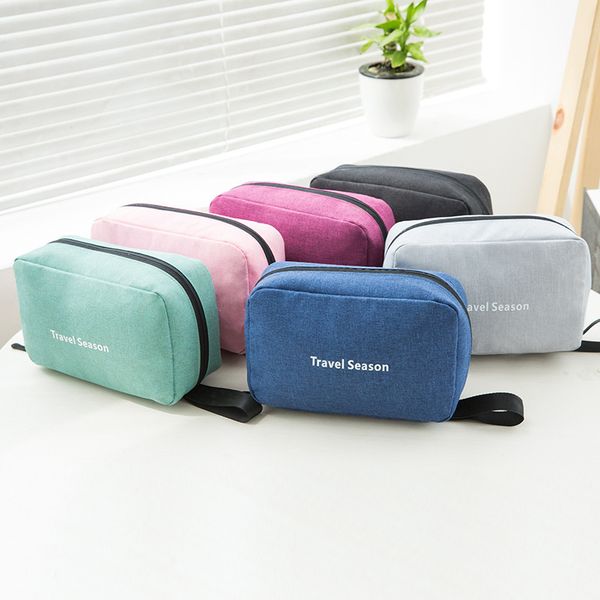 

portable outdoor travel cosmetic bag multi-function square hook waterproof women bag