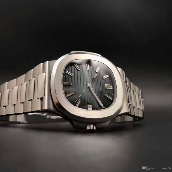 

men luxury watch luxury automatic mechanical watch 5711a movement all-steel sports waterproof noctilucent watch, Slivery;brown