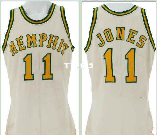 

урожай мужчина ms # 11 wil jones 1972-74 главной ретро mesh ткани полной вышивка размер s-4xl или настраиваемое любое имя или номер колледж, Black;red