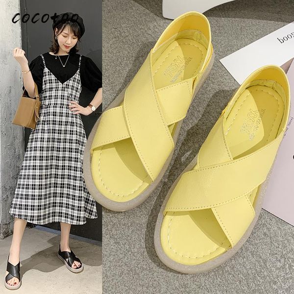 

2020 summer new sandals female fairy wind wild ins tide pregnant women comfortable soft bottom women's shoes, Black