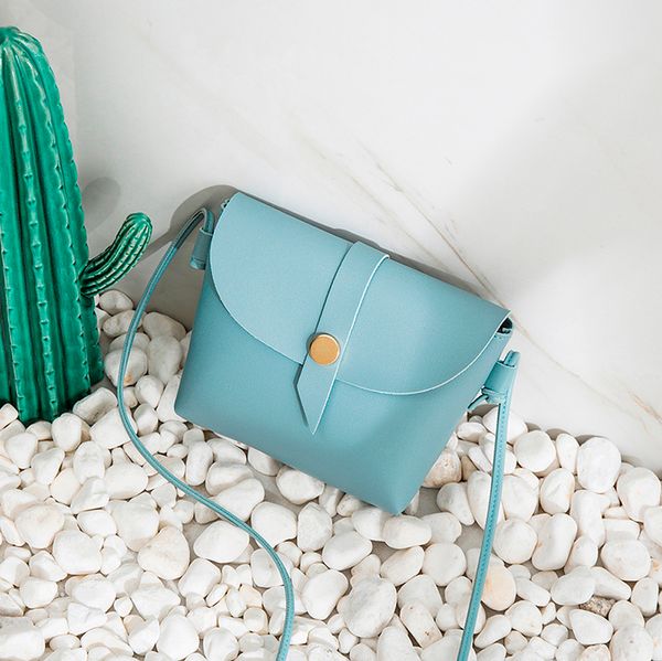 

xiniu women mini messenger bags candy color one shoulder small bag handbags female leather flap round buckle square phone bag