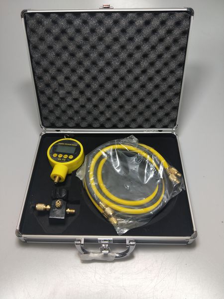 

ac repair kit auto ac refrigerator pressure gauge va116 digital vacuum gauge tools with cary case