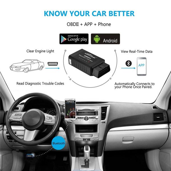 

elm327 v1.5 obd2 scanner kw910 bluetooth auto scanner pic18f25k80 diagnostics tool obd 2 scanner elm 327