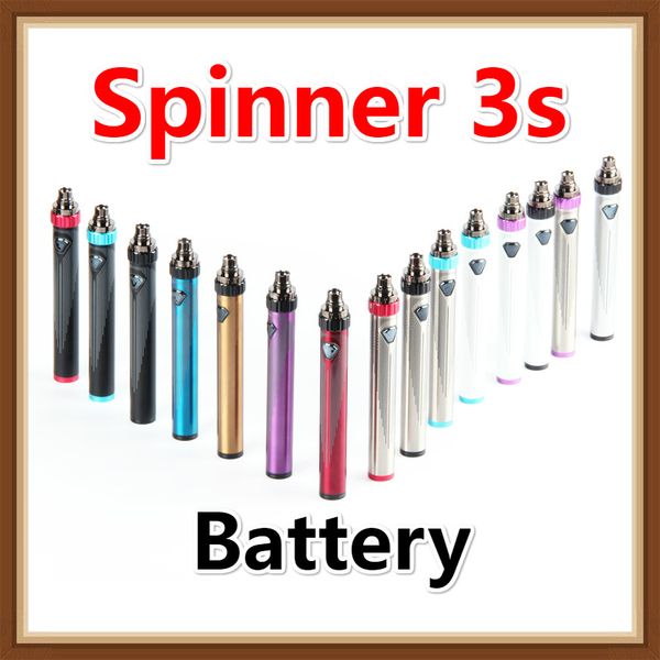 

Зрение Spinner 3S III IIIS Аккумулятор Испаритель 510 Thread 1600mAh Variable Voltage Vape регулируемые батареи E сигареты DHL бесплатно