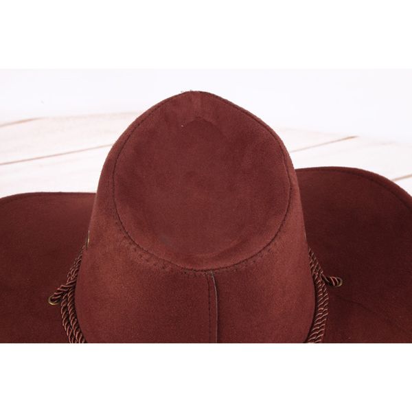 

retro western cowboy cowgirl hat men riding cap fashion wide brim crushable 2018 new, Blue;gray
