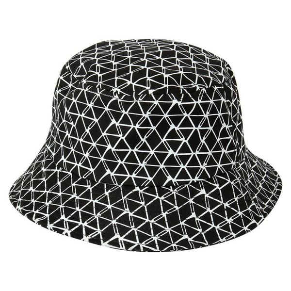 

2020 cotton striped lattice bucket hat fisherman hat outdoor travel sun cap hats for men and women