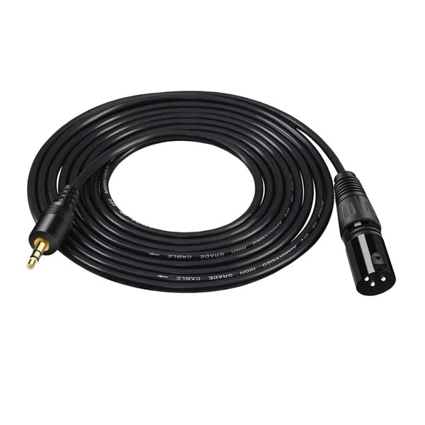 

professional pvc 3.5mm 1/8 "male to xlr male stereo cable audio adapter