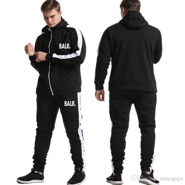 

мужские костюмы дизайнера письмо печать sweatsuits hommes jogger кардиган fit костюмы pollover куртка случайные длинные брюки эпикировка, Gray