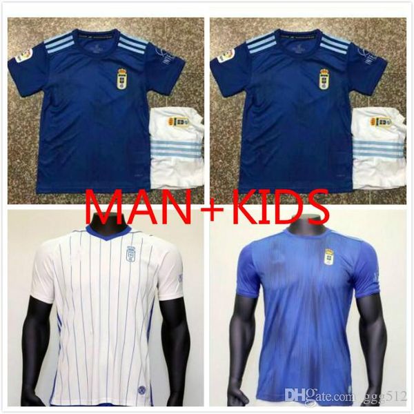 

man+kids 2019/20 real oviedo soccer jersey 2020 berjÃ³n arribas joselu soccer uniforms mens oviedo home away short sleeve football shirts, Black;yellow