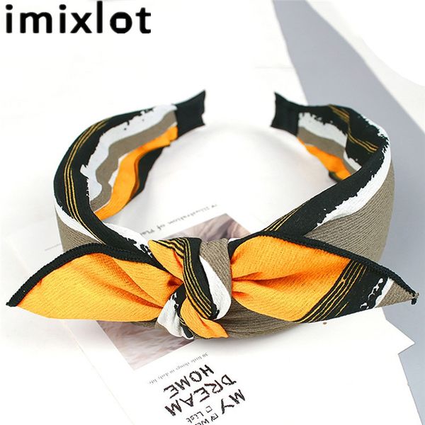 

imixlot cute print turban headband for women hair accessories stretch hair bands girls headwear head wrap band bandanas