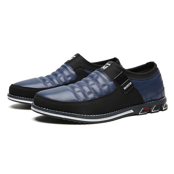 

genuine leather men casual shoes brand 2019 mens loafers moccasins breathable slip on black driving shoes plus size 38-46