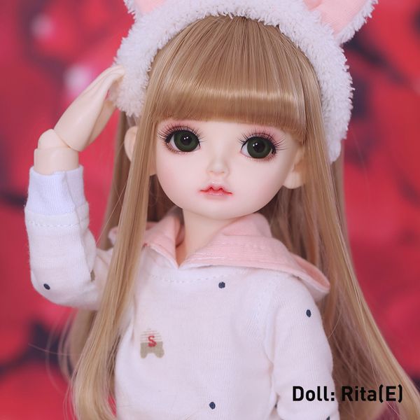 

1/6 doll bjd full set suit rita souldollrory vanilla mien kimi nine9 pio lcc cute yosd wig clothes shoes littlefee fullset t200428