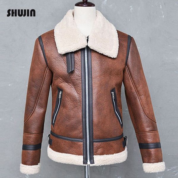 

men jacket and coat trendy warm fleece thick denim jacket winter waterproof soft shell jackets shujin, Black;brown
