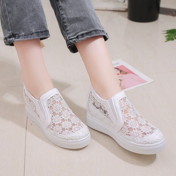 

fashion brand women sandals flat heel platform wedges shoes for women hollow black white leather summer sandal shoes