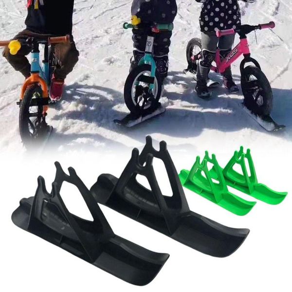 

2pcs 12 inch children's car skis kids snowboard sled ski board bike scooter wheel parts