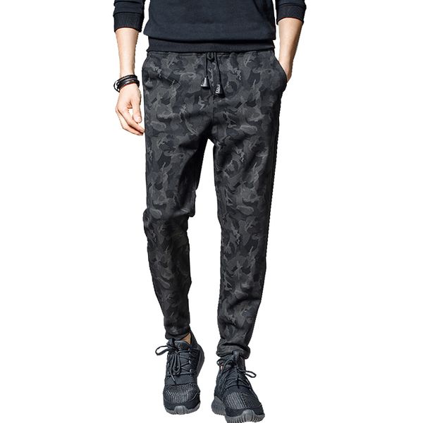 

drop shipping casual pants 2019 fashion camouflage jogger pants slim camo black sweatpants harem men trousers