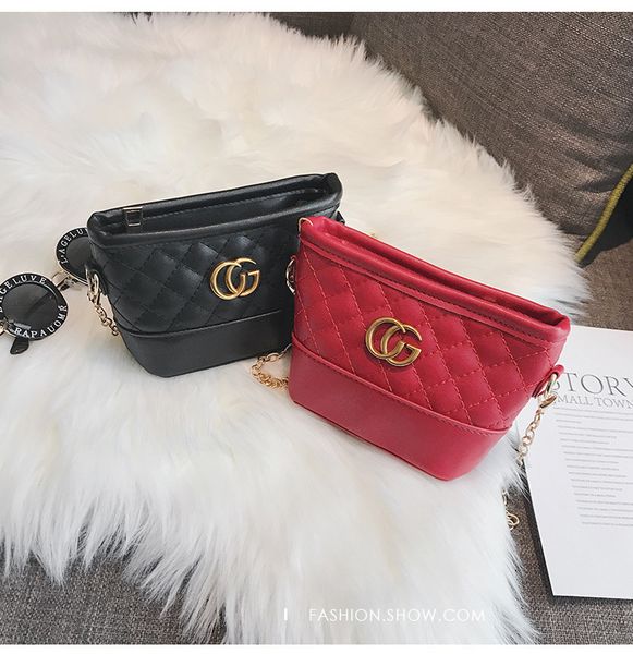 

Kids Baby Handbag Baby Girls Handbag Small Kids Coin Purse INS Hot PU Metal Chain Messenger Shoulder Bag