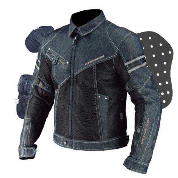 

brand jacket male denim mesh racing suit locomotive clothing motorcycle riding clothing man coat fashion size m-4xl, Black;brown