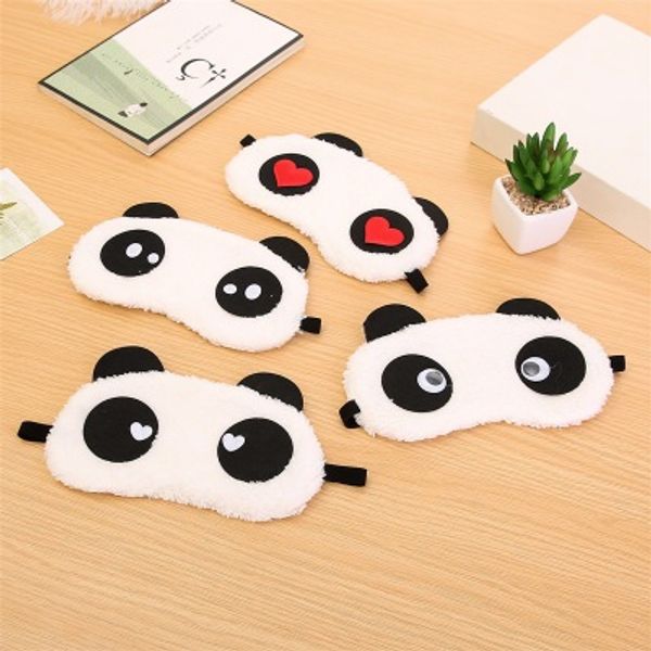 Cartoon Panda Mask Fagling Art Art Independent Packaging para aliviar la fatiga de los ojos Bloqueo de luz sin hielo Marabla