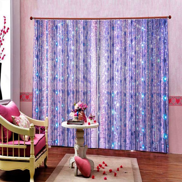 

purple curtains customized 3d curtains new window balcony thickened windshield blackout curtains