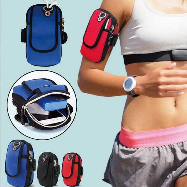 

waterproof universal brassard running sport armband band bag sport phone pouch armband case arm holder s4v8