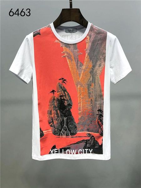 

2019new мужская футболка с короткими рукавами хлопок черепа печати футболки вокруг шеи тонкий футболка мужская модная top3 скольжения, White;black