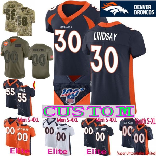 

elite 100th custom men youth women denver john elway dalton risner drew lock joe flacco terrell davis champ bailey courtland sutton jersey, Black;red