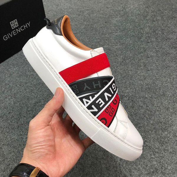 givenchy 4g webbing sneakers in leather