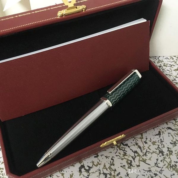 

luxury pen blue stone ballpoint pen ,fasion ct brand writing supplier ballpoint pen or gift box, Blue;orange