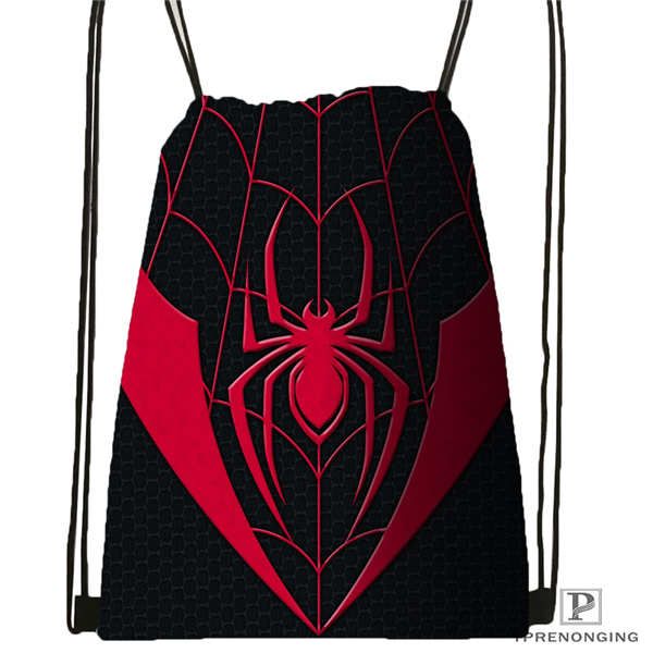 

пользовательского ultimate_spider_man drawstring рюкзак сумка симпатичного рюкзак дети satchel (черная назад) 31x40cm # 180611-03-124