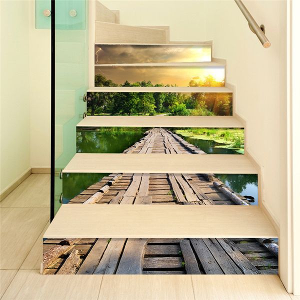 

diy stair sticker removable 3d stairway stickers waterfall stairs stickers fall floor wall decor decals living room decoration