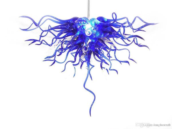 

flower blue lamps hand blown murao glass chandelier lightings ec ul certificate led bulbs light italy style