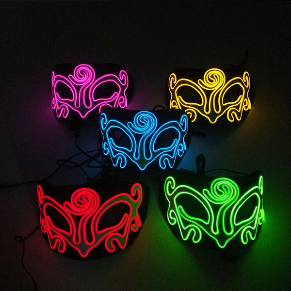 

eva glowing queen masks halloween half face masquerade luminous mask masquerade prom party halloween birthday party mask