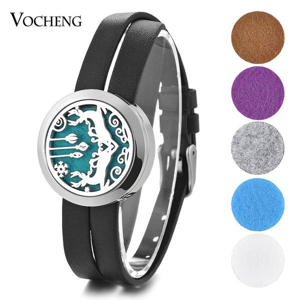 

эфирное масло аромат диффузор медальон браслет рождество нержавеющей стали двойной кожаный без войлочные прокладки va-760, Golden;silver