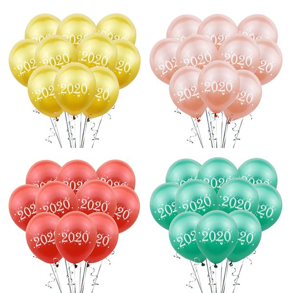 

40pcs new year balloons helium balloons party 2020 party favors accessories