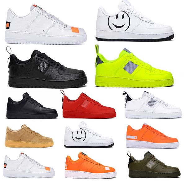 

2019 men women fashion sneakers utility black white triple volt red olive have a day flax mens casual skateboard shoes platform size 36-45