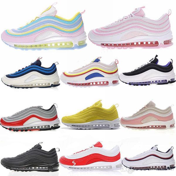 

designer mens womens running shoes triple white balck pink metallic gold south beach japan yellow sports sneakers shoes 36-45