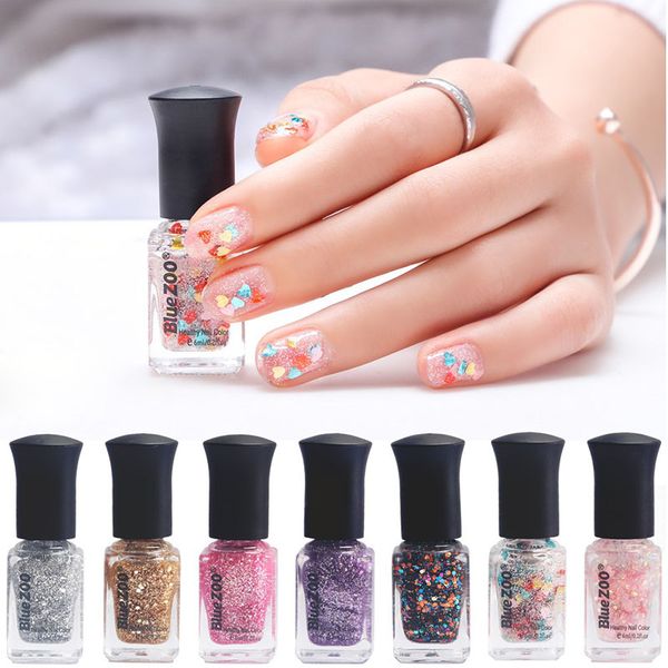 

blue zoo 6ml popular beauty nail mirror nail art polish professional uv gel soak off polish lacquer manicure