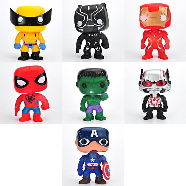

avengers, spider-man, iron man, united states captain's hand office, doll model