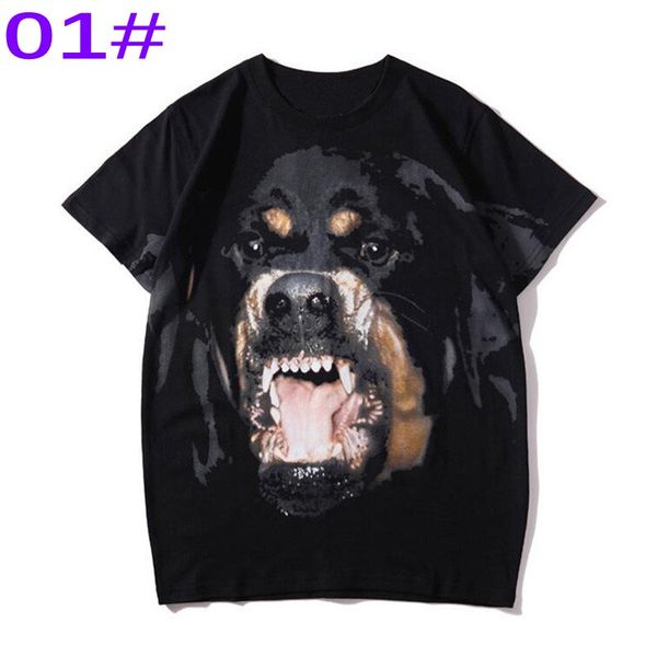 

summer t shirt fashion animal print mens t shirt short sleeves men women casual tees, White;black