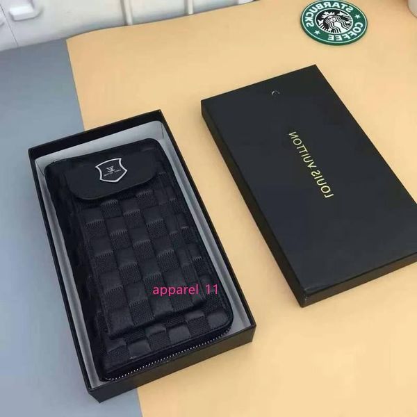 

m54431 men s real leather wallet long wallets purse bags mobile phone bag wallets purse mini clutches exotics evening chain belt bags