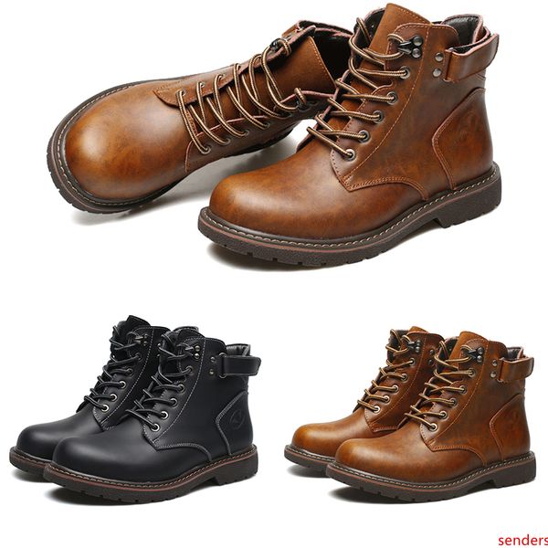 

2020 new whole sale casual boots fashion mens cotton boots classical black brown warm boots waterproof shoes trainers sneakers size 40-44