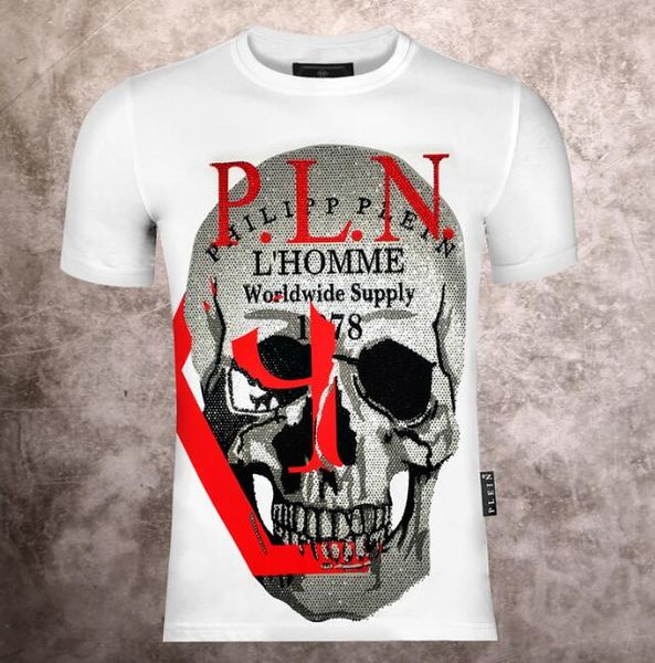 

2019 new style tide brand men cotton camouflage tshirt paint reverse cursor luxury slim snake t-shirt casual tees#4075, White;black