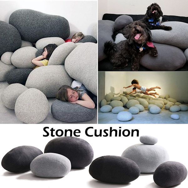 3d Artificial Huge Stones Shape Pillows Big Rock Throw Pillows