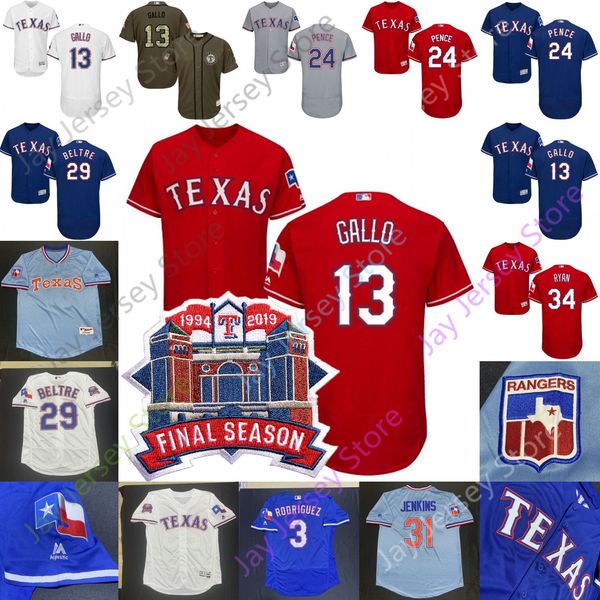 

Texas Custom Rangers Jersey Ariel Jurado Lance Lynn Pedro Payano Adrian Sampson Isiah Kiner-Falefa Jeff Mathis Jose Trevino Logan Forsythe