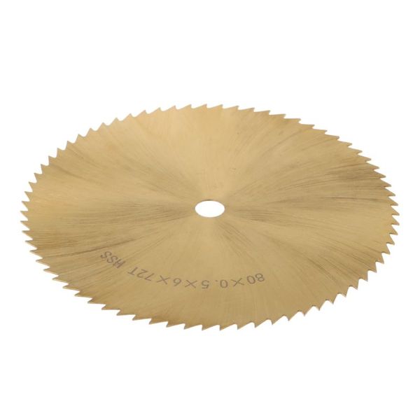 

70/80mm hss ti-coated circular saw blade metal woodworking plastic cutting 6mm