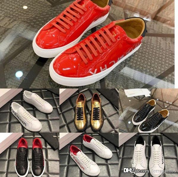 

with box red lace men designer whie golden black shoes real leather designer men casual shoes size 38-45